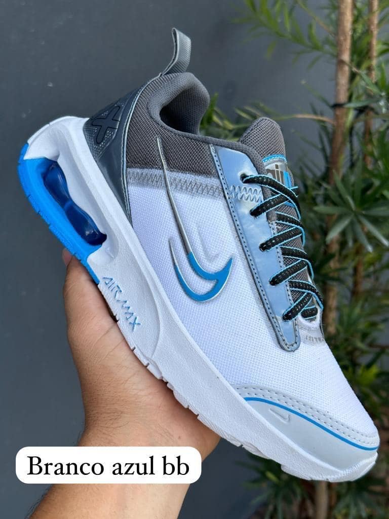 Nike AIRMAX Branco azul – Laerte Modas