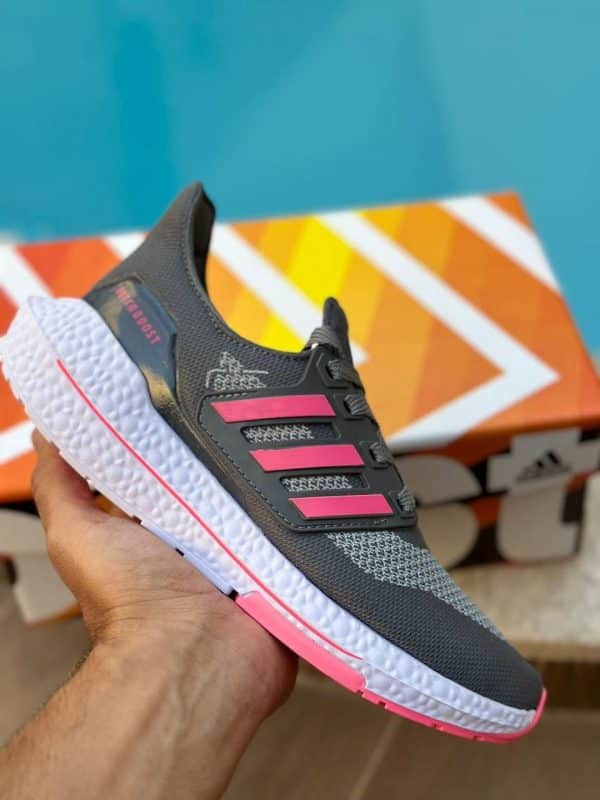 Adidas cinza rosa